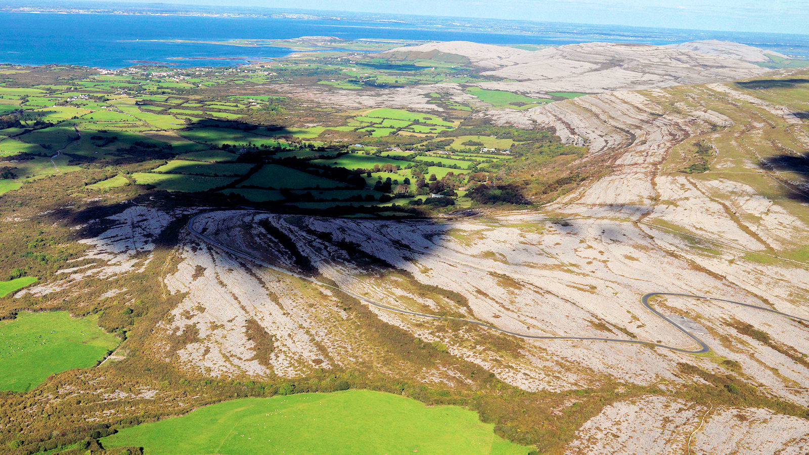 Aerial view of the Burren, lonely planet award, landscape, nature