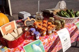 Farmers market stall, local produce, organic, ecotourism