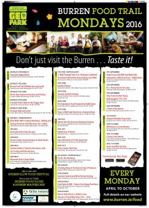 Food Trial Mondays, events, Burren, Clare staycations