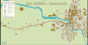 Ennistymon historical town map, heritage, Clare reconnect