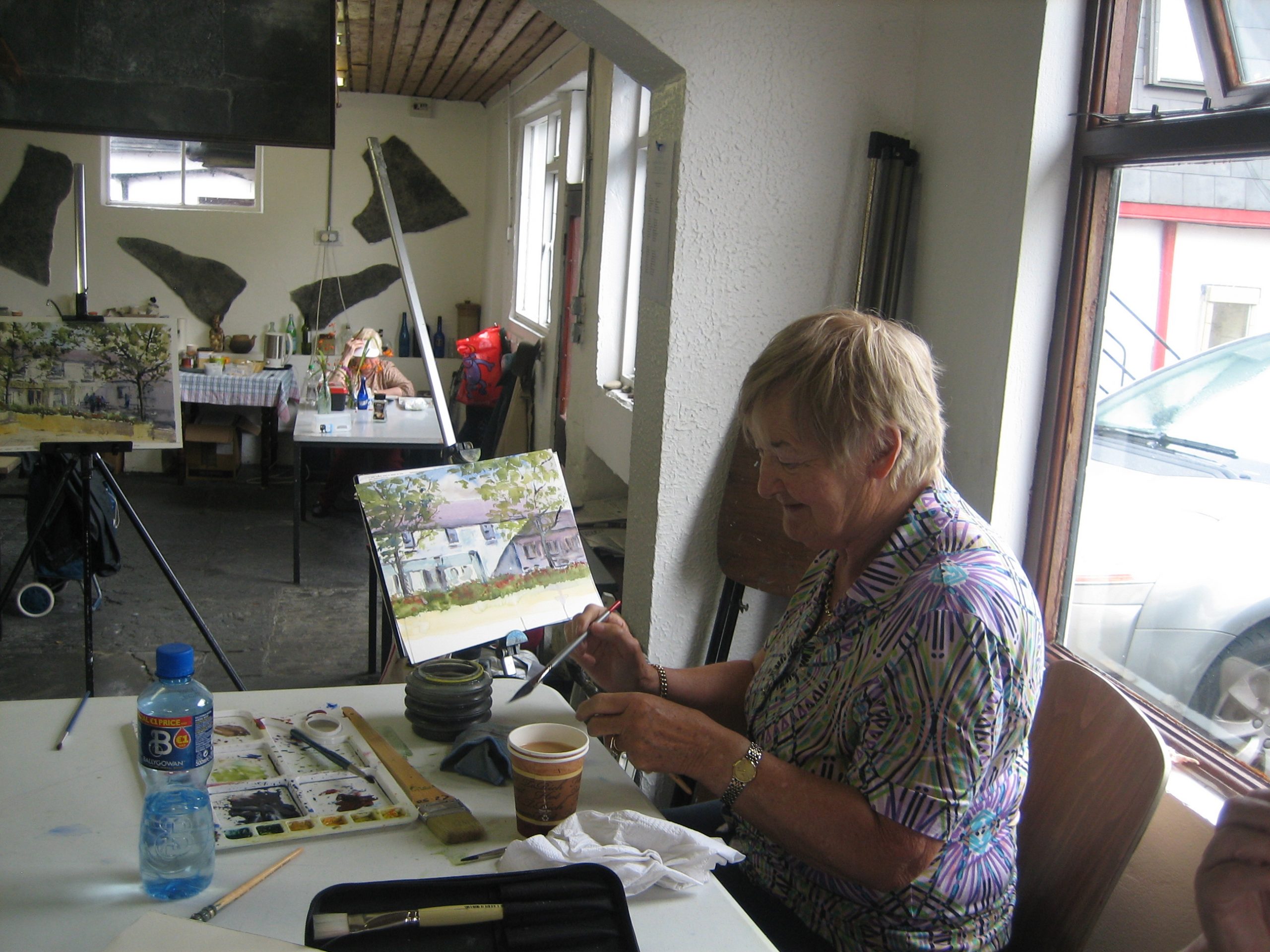 Painting, Serendipity in the Burren, workshops