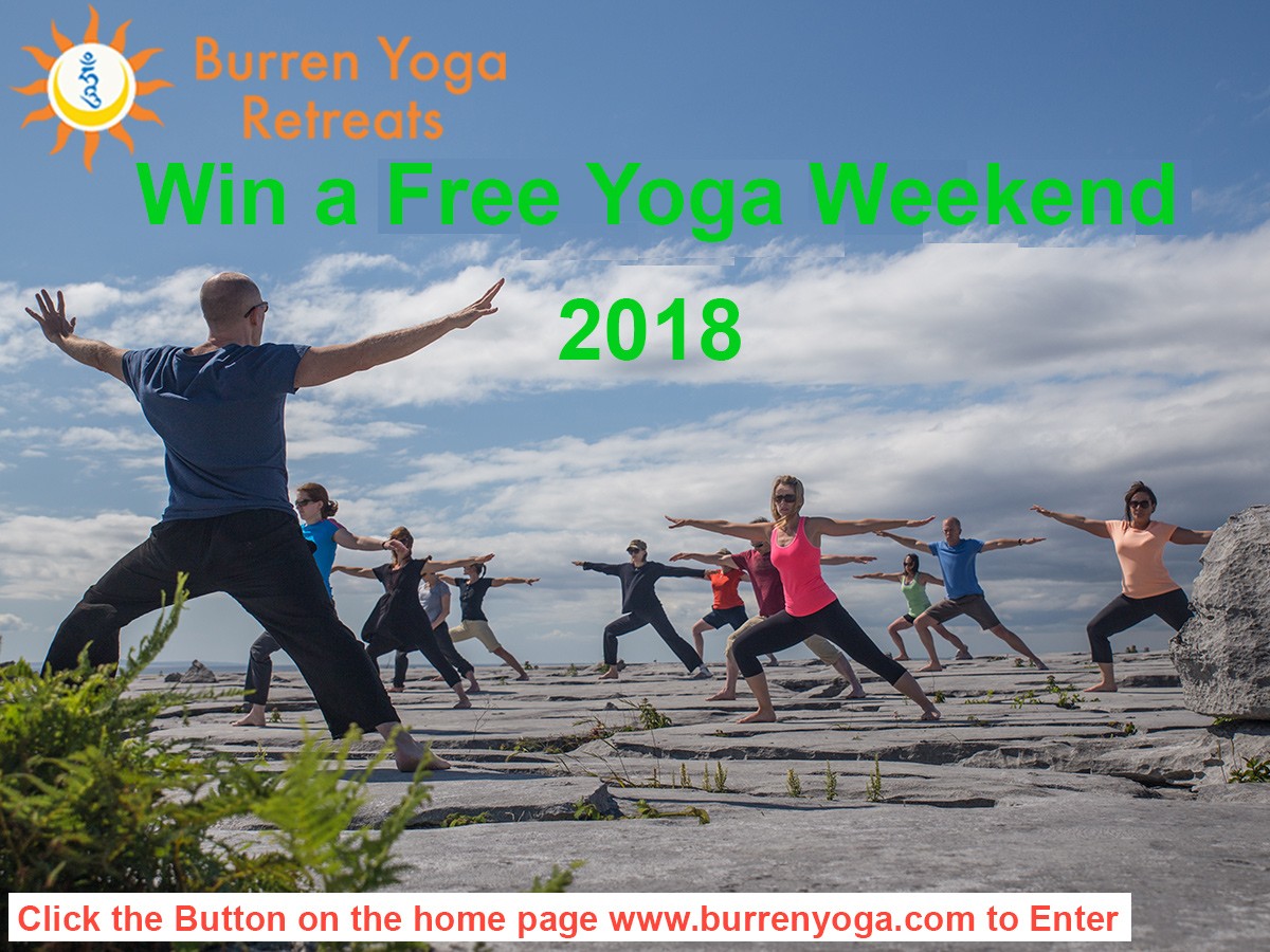 Win a free yoga weekend, Burren Yoga, relax in the Burren