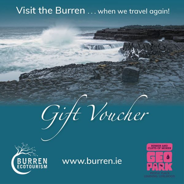 Visit the Burren Gift Vouchers, Geopark, reunite, ecotourism