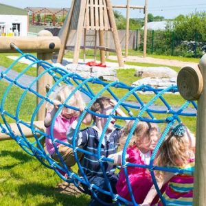 Outdoor children's playground at Burren Nature Sanctuary, family friendly