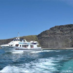 Doolin Ferry Company Boat, trips to the Aran islands, Cliffs of Moher Cruises