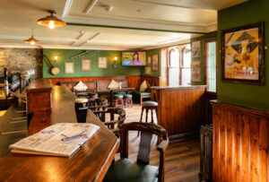Pub, bar at Hyland's Hotel, Guinness, music and craic