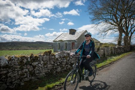Electric Bike, cycling, family adventures in the Burren