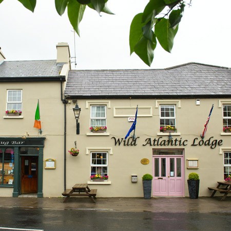 Exterior of the Wild Atlantic Lodge, Accommodation, pub, restaurant