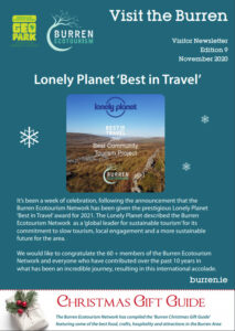 Burren Ecotourism Network Newsletter, lonely planet best community tourism project